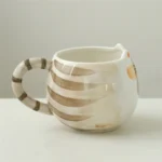 Charming Cat-Shaped Ceramic Mug - 13 oz Coffee Delight - Image 3