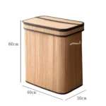 Large Laundry Basket Laundry Hamper Tall Freestanding Organizer with Lid Clothes Hamper Storage Basket for Living Room Dorm - Image 6