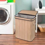 Large Laundry Basket Waterproof with Handle Portable Tall with Lid Laundry Hamper for Living Room Bedroom Dorm Bathroom Nursery - Image 3