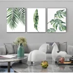 Scandinavian Style Tropical Plants Poster Green Leaves Decorative Picture Modern Wall Art Paintings for Living Room Home Decor - Image 5