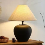 Japanese Wabi Sabi style ceramic desk lamp, new-style Chinese designer style, homestay hotel living room bedroom bedside lamp - Image 2