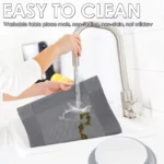 Sleek PVC Dining Placemats - Stylish, Anti-Slip Table Mats - Image 4