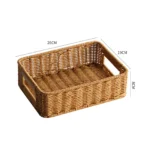 Woven Baskets for Storage Household Picnic Basket Storage Platters for Snacks Perfume Sundries Breakfast Drinks and Food - Image 6