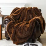 Battilo Fluffy Soft Blankets Luxury Fur blanket for Bed Sofa Mink Faux Fur Throw and Blankets Large Warm Blanket for Home Decor - Image 3