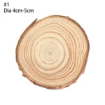 Natural Round Wood Coasters Cup Pad Tea Coffee Mug Mat Drinks Holder Table Mat Wooden Coasters DIY Crafts Home Kitchen Decor - Image 6