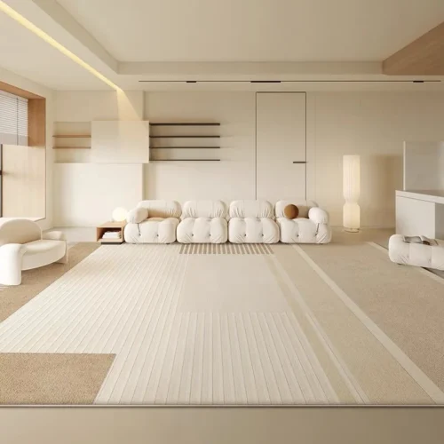 VIKAMA Geometric Luxury Carpet for Elegant Home Spaces