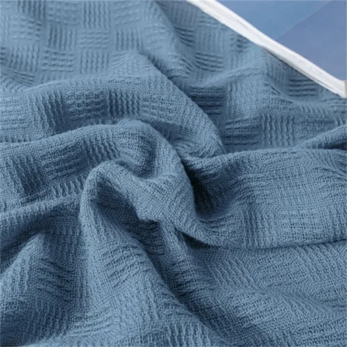 Luxurious 100% Cotton Throw Blanket - Cozy Comfort & Style