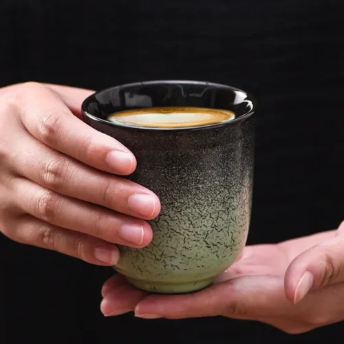 Ceramic Coffee Cup Hand-brewed Coffee Large Master Teacup Latte Australian White Cups Simple Ceramic Water Cup Household