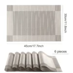 Sleek PVC Dining Placemats - Stylish, Anti-Slip Table Mats - Image 6