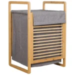 Laundry Basket Home Large Dirty Laundry Basket Bamboo Fabric With Cover Design Breathable Storage Basket For Dirty Clothes - Image 6