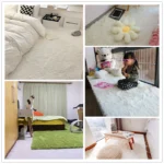 White Fluffy Hall Carpet Modern Living Room Bedroom Home Decor Large Mats Thickened Non-Slip Girl Children's Room Pink Furry Rug - Image 6