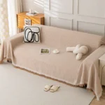 Sofa Towel with Full Coverage Ins Cream Wind Cotton Yarn Camping Blanket Sofa Cushion Cover All Season Universal All Inclusive - Image 2