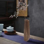 Wooden Vase Wooden Flower Vase Table Ornament Home Decoration For Indoor Outdoor Patio Hallway Bathroom Bedroom Centerpieces - Image 4