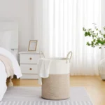 Large Size Laundry Basket,High Braided Rope Storage Basket,Suitable for Living Room、Bathroom、Bedroom Blanket、Toy、Dirty laundry - Image 4