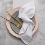 Elegant Washed Cotton Napkins - 10 Pack, 40 x40 CM for Dining Decor - Image 2