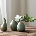 Simple ceramic vase decoration, living room home dining table decoration, hydroponic plant small vase - Image 2