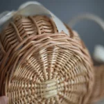 Hand-woven Wedding Flower Basket With Handle Wicker Sundries Basket Wedding Flower Girls Basket for Home Picnic Storage Basket - Image 6