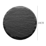 Natural Slate Coasters Anti-scald Insulated Cup Whiskey Mat Tea Cups Glass Mats Table Decorations and Accessories - Image 4