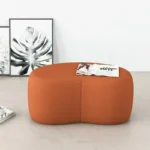 Fashion Curved Seat Cushion Ottoman Dressing Makeup Shoe Stool Pouf Soft Fleece Bench Adutls Baby Kids Gift Home Decor Furniture - Image 4