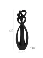 Nordic Style Creative Home Decor: Embracing Couple Sculpture for Office, Bookshelf, Living Room, Bedroom, Tabletop Decoration - Image 6