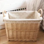 Wier Laundry Basket Dir Clothes Storage Basket Twisted Willow Weaving Home Organization Utili Basket for Fly Use - Image 3