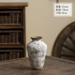 Home Decor Retro Art Wabi Sabi Style Handmade Ceramic Hydroponic Vase Hotel Decoration - Image 6