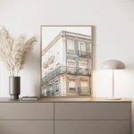 Portugal European Travel Landscape Poster Neutrals Print Canvas Painting Wall Art Picture for Living Room Home Decor Frameless - Image 4