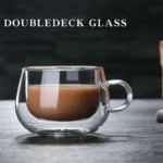 Elegant Double Wall Borosilicate Glass Mug - 350 ml Insulated Delight - Image 2