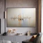 Serene Nautical Canvas Art - Classic Sailboat Seascape Decor - Image 5
