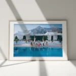 Vintage Slim Aarons Beach Club Snorkelling in Malta High Society Photo Art Poster Canvas Painting Wall Prints Picture Home Decor - Image 2