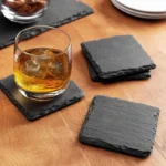 Natural Slate Coasters Anti-scald Insulated Cup Whiskey Mat Tea Cups Glass Mats Table Decorations and Accessories - Image 2