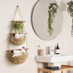 3-Tier Hanging Fruit Basket - Handwoven Jute Wall Organizer For Kitchen, Living Room & Bathroom Storage Hanging Fruit Basket - Image 5
