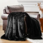 Battilo Fluffy Soft Blankets Luxury Fur blanket for Bed Sofa Mink Faux Fur Throw and Blankets Large Warm Blanket for Home Decor - Image 5