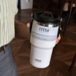 Tyeso 600/750/900/1050/1200ML Stainless Steel Thermos Bottle Car Coffee Cup Sports Water Bottles Keeps Cold and Heat Thermal Mug - Image 3
