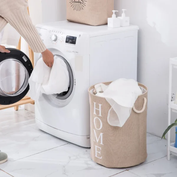 Home Storage Basket Laundry Basket Bedroom Clothes Organizer Foldable Storage Bucket Portable Hemp Rope basket