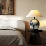FAIRY Nordic Ceramic Brass Table Lamp - Modern Art LED Creative Desk Light for Living Room Bedroom Study - Image 4