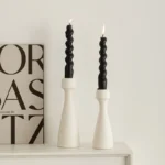 Modern Simple Ceramic Candle Holder Hand White Candleholder Ornament Candle Cup Ornament Wedding Wedding Home Decoration - Image 6
