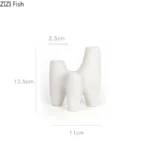 Ceramic Candle Holders White Triangle Candlestick Crafts Creative Aromatherapy Candlestick Indoor Atmosphere Home Decoration Art - Image 5
