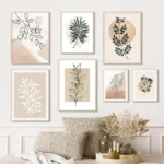 Boho Chic Leaves Canvas Art for Stylish Home Decor - Image 3