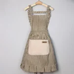 Chic Custom Logo Apron: Durable Cotton-Linen with Towel Pocket - Image 6