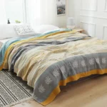 Pure Cotton Five-layer Gauze Towel Quilt A Type Cover Blanket Towel Blanket Single Double Air Conditioner Summer Cool Thin Quilt - Image 2