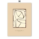 Boho Chic Abstract Leaf Canvas Art for Stylish Spaces - Image 4