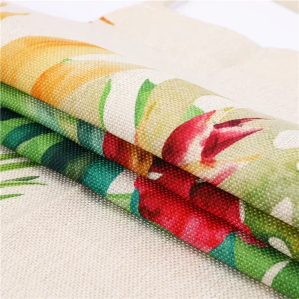 1PC Cotton Linen Apron Avocado Printed Kitchen Women Baking Waist Bib Home Cooking Brief Sleeveless Pinafore 55x68cm