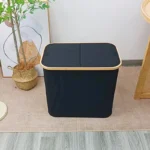 Folding Laundry Baskets Differentiated Laundry Basket Bedroom Storage Containers Bathroom Dirty Clothes Basket with Lid - Image 3