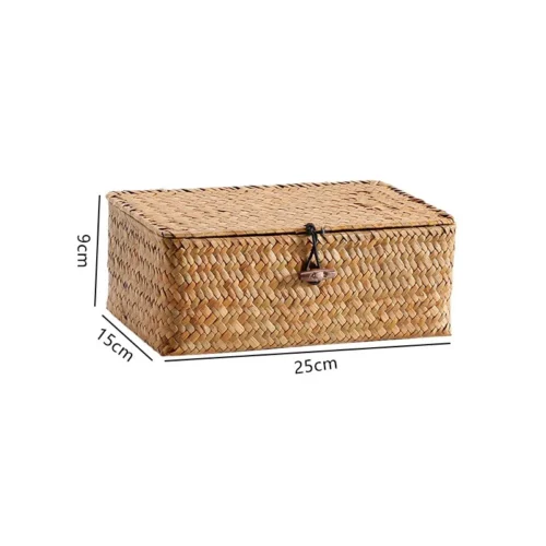Chic Handmade Wicker Storage Box for Stylish Organization