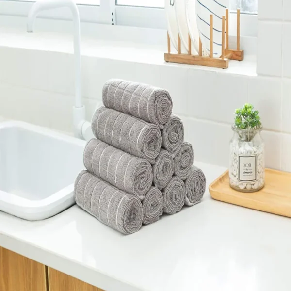 Classic Waffle Weave Microfiber Towels – 4-Piece Kitchen Set