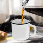 Sublimation Blanks Enamel Mug 17 OZ ,Camping Travel Coffee Cup Can be used as a gift for Christmas Thanksgiving Mother's Day - Image 5