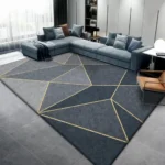 VIKAMA Nordic Geometric Crystal Velvet Carpet Living Room Sofa Coffee Table Carpet Home Decor Bedroom Kitchen Lounge Carpet - Image 4