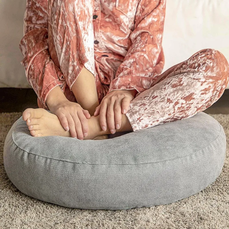 Floor Seat Pillow Solid Color Suitable for Meditation Yoga Round Seat Pads Mat Pouf Sofa Chair Bed Car Seat Pillows Cushions 4 kf S848921859d0d44688f6f71ea5450d6241