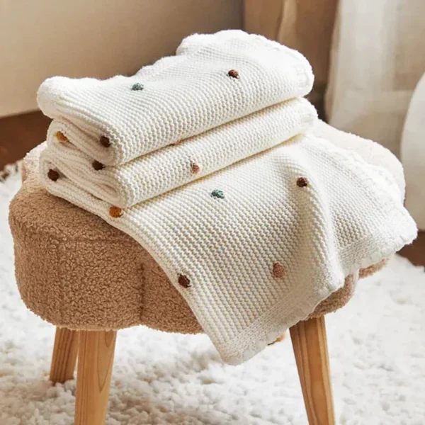 Knitted Sofa Blankets Grid Throw Blanket for White Blanket Thick Non-Slip Sofa Cover Throw Blankets Bedspread 70x100cm